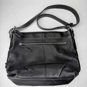 Coach 15064 Soho Black Pebbled Leather Convertible Crossbody‎ Bag